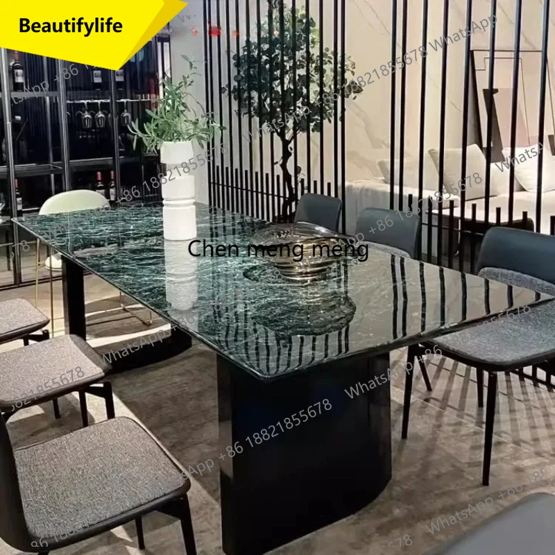 A53 Natural marble high-end light luxury high-end natural Italian dining table
A53 Natural marble high-end light luxury high-end natural Italian dining table