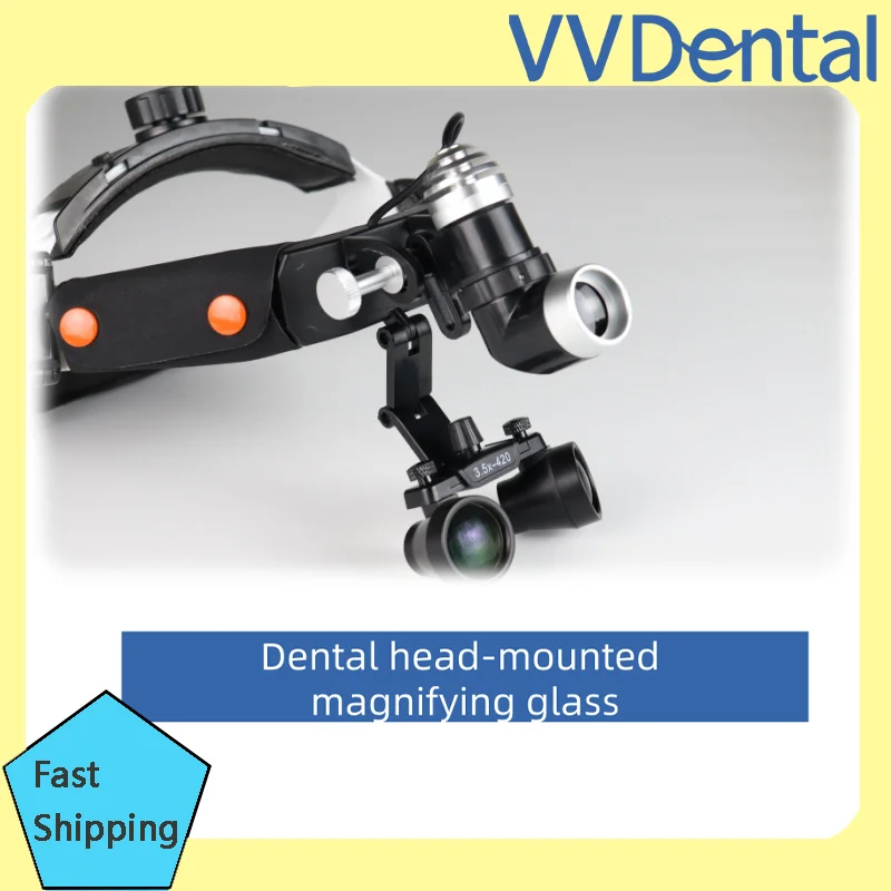Adjustable LED Dental Light Lamp 2.5X 3.5X Binocular Loupes 5W Surgical Headlamp with Spot Brightness Control for Dental Lab
Adjustable LED Dental Light Lamp 2.5X 3.5X Binocular Loupes 5W Surgical Headlamp with Spot Brightness Control for Dental Lab