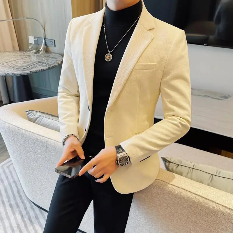 Brand Clothing Men's High Quality Blazer Korean Version Popular Wedding Dress Casual Business Men's Suit Men's Jacket 4XL-M
Brand Clothing Men's High Quality Blazer Korean Version Popular Wedding Dress Casual Business Men's Suit Men's Jacket 4XL-M