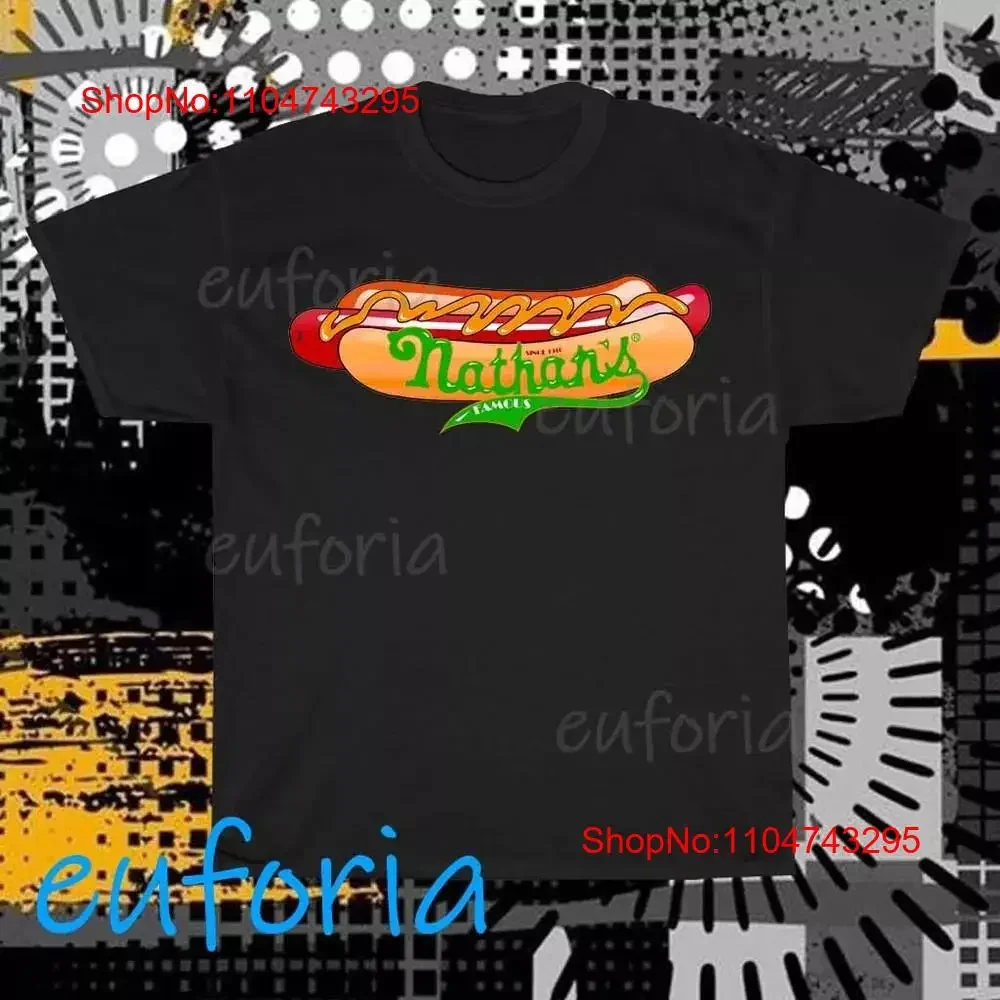 Nathan's Famous Hot Dog Logo T Shirt Funny Size S to 5XL vintage Washed Breathable Unisex Top For Everyday Wear Soft
Nathan's Famous Hot Dog Logo T Shirt Funny Size S to 5XL vintage Washed Breathable Unisex Top For Everyday Wear Soft