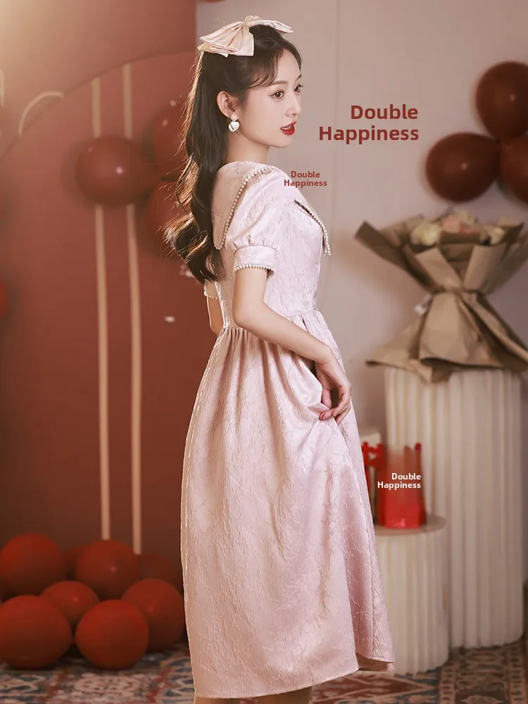 Pink Materni Wedding Dr Luxury Lightweight High Waist A-Line Skirt ort Sve Sweet Sle for Engagement Par Wedding
Pink Materni Wedding Dr Luxury Lightweight High Waist A-Line Skirt ort Sve Sweet Sle for Engagement Par Wedding