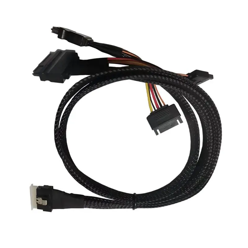 Hard Drive Cable SFF8654(8I) Slim SAS To 2SFF8639 Nvme U.2 Hard Drive Cable Multi-Functional Hard Drive Accessories-AEF7
Hard Drive Cable SFF8654(8I) Slim SAS To 2SFF8639 Nvme U.2 Hard Drive Cable Multi-Functional Hard Drive Accessories-AEF7
