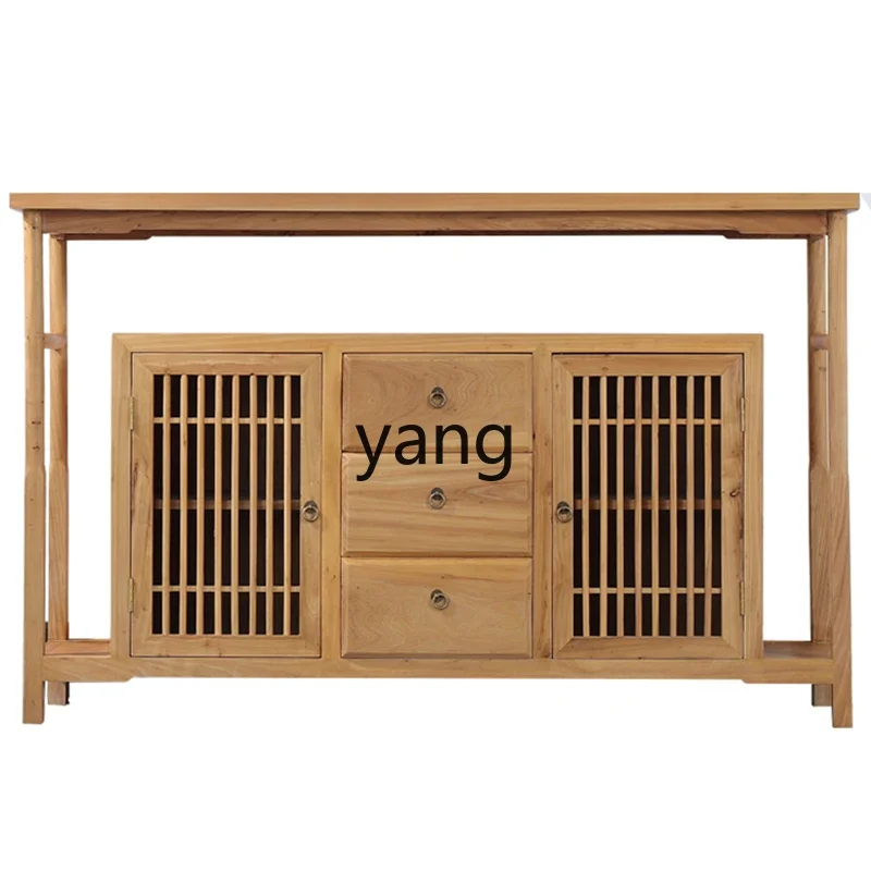 Yjq New Chinese Style Solid Wood Sideboard Old Elm Hall Storage Cabinet with Tea Pumping Zen Entrance Cabinet
Yjq New Chinese Style Solid Wood Sideboard Old Elm Hall Storage Cabinet with Tea Pumping Zen Entrance Cabinet