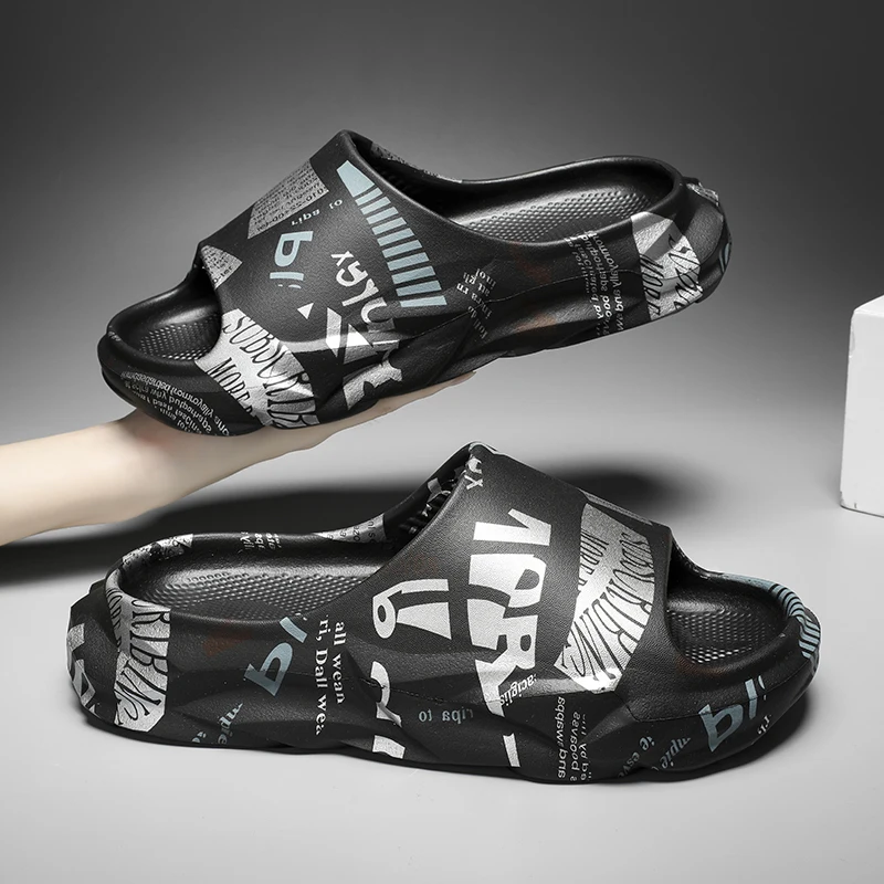 Couple Bathroom Shower Slippers Hollow Out Men Slides Summer EVA Water Shoes Soft Anti-Slip Flip Flops Indoor Outdoor Sandals 
Couple Bathroom Shower Slippers Hollow Out Men Slides Summer EVA Water Shoes Soft Anti-Slip Flip Flops Indoor Outdoor Sandals