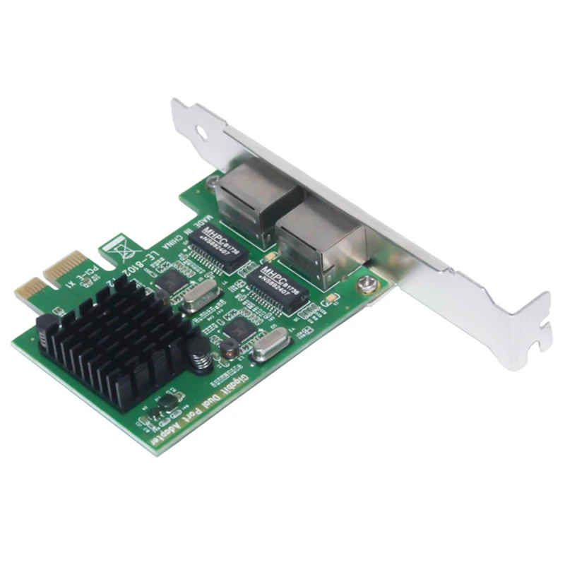 Эффективная сетевая карта Ethernet с двумя портами и интерфейсом Pci-E 10/100/1000 Мбит/с
Эффективная сетевая карта Ethernet с двумя портами и интерфейсом Pci-E 10/100/1000 Мбит/с