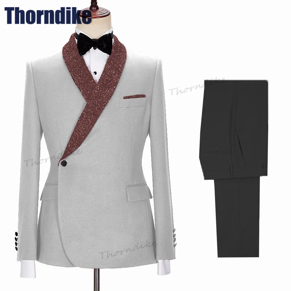 Thorndike Luxury Man Wedding Suit Evening Dress Suits 2 Pieces Blazer Sets Shiny Stylish Men's Clothing Stage Suits for Men
Thorndike Luxury Man Wedding Suit Evening Dress Suits 2 Pieces Blazer Sets Shiny Stylish Men's Clothing Stage Suits for Men