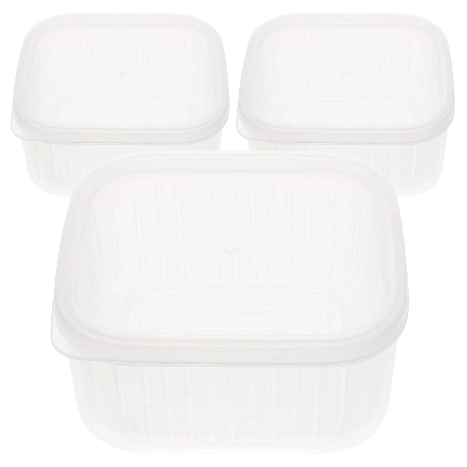 3 Pcs Fresh Storage Box Household Crisper Plastic Food Organizers Preservation Boxes Fridge
3 Pcs Fresh Storage Box Household Crisper Plastic Food Organizers Preservation Boxes Fridge