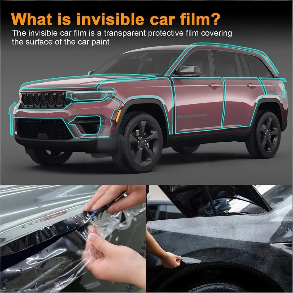 8.5Mil TPU Bumper Paint Protection Film For Jeep Grand Cherokee 2022-2025 Pre-cut PPF Kit Clear Bra Body Anti-Scratch Resistant
8.5Mil TPU Bumper Paint Protection Film For Jeep Grand Cherokee 2022-2025 Pre-cut PPF Kit Clear Bra Body Anti-Scratch Resistant