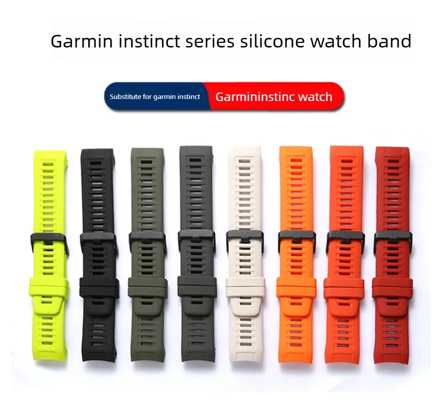 Silicone Watch Strap for Garmin Instinct Series Watches Men's and Women's Sports Waterproof Strap
Silicone Watch Strap for Garmin Instinct Series Watches Men's and Women's Sports Waterproof Strap