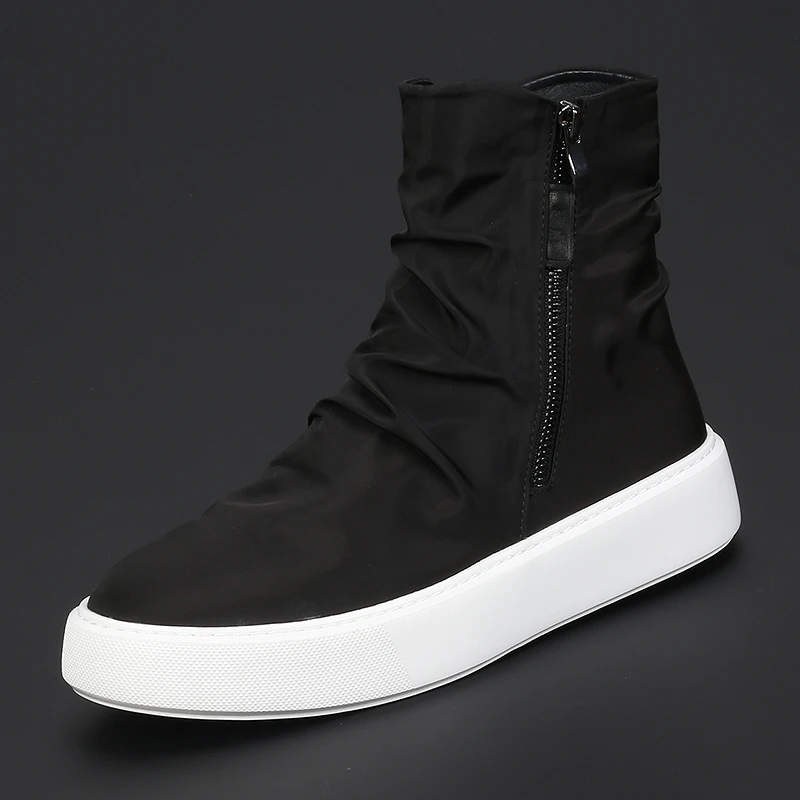 Fashion New Men's Shoes Thick Soles Increase Breathable Canvas Shoes Black Casual Shoes Comfortable High Top Men's Fashion Shoes
Fashion New Men's Shoes Thick Soles Increase Breathable Canvas Shoes Black Casual Shoes Comfortable High Top Men's Fashion Shoes