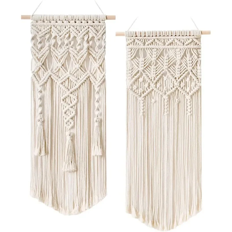2-х шт. тканые настенные подвески в стиле макраме в богемном геометрическом стиле, украшение для дома
2-х шт. тканые настенные подвески в стиле макраме в богемном геометрическом стиле, украшение для дома