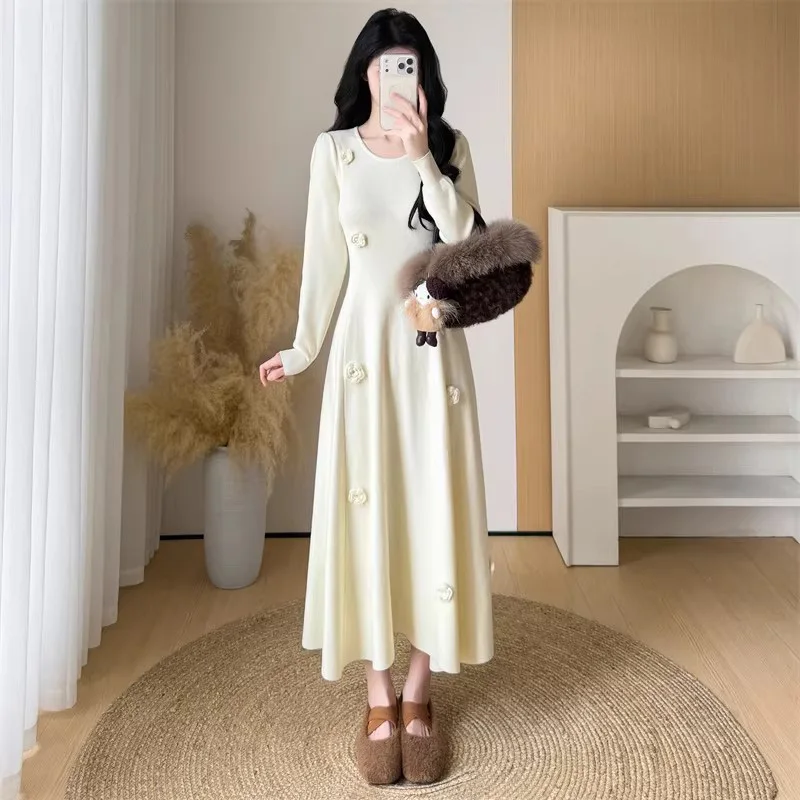 New Women Sweet Simplicity Basic Sweater Dress Autumn Winter Fashion O-Neck Long Sleeve High Stretch Slim Knitted Dress
New Women Sweet Simplicity Basic Sweater Dress Autumn Winter Fashion O-Neck Long Sleeve High Stretch Slim Knitted Dress