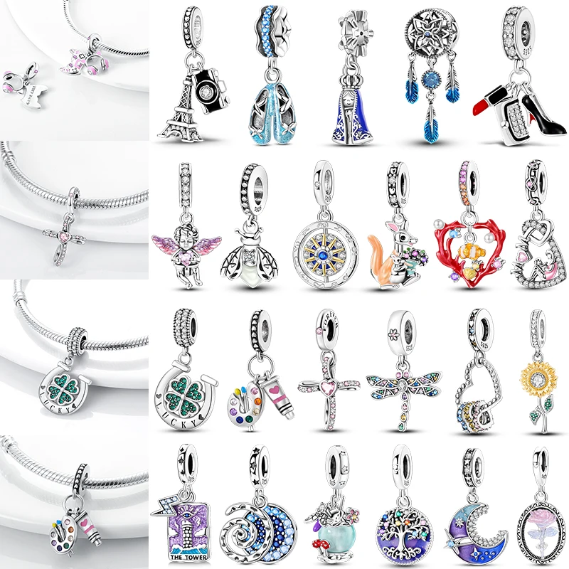 925 Sterling Silver Colorful Sunflower Dog Boys Gift Items Butterfly Aircraft Earth Charms Fit Original Pendant Jewelry make up
925 Sterling Silver Colorful Sunflower Dog Boys Gift Items Butterfly Aircraft Earth Charms Fit Original Pendant Jewelry make up