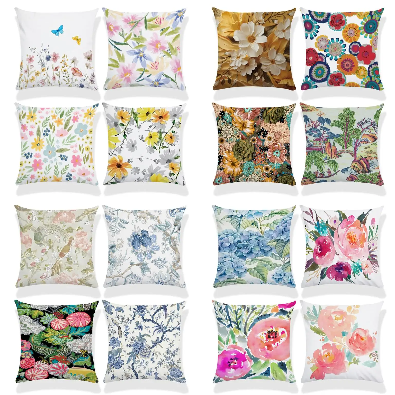 Home Decor Colorful Floral Patterns Pillow Covers for Home Pattern Cushion Cover Suitable for Sofa Bedroom Car Pillow Cover
Home Decor Colorful Floral Patterns Pillow Covers for Home Pattern Cushion Cover Suitable for Sofa Bedroom Car Pillow Cover