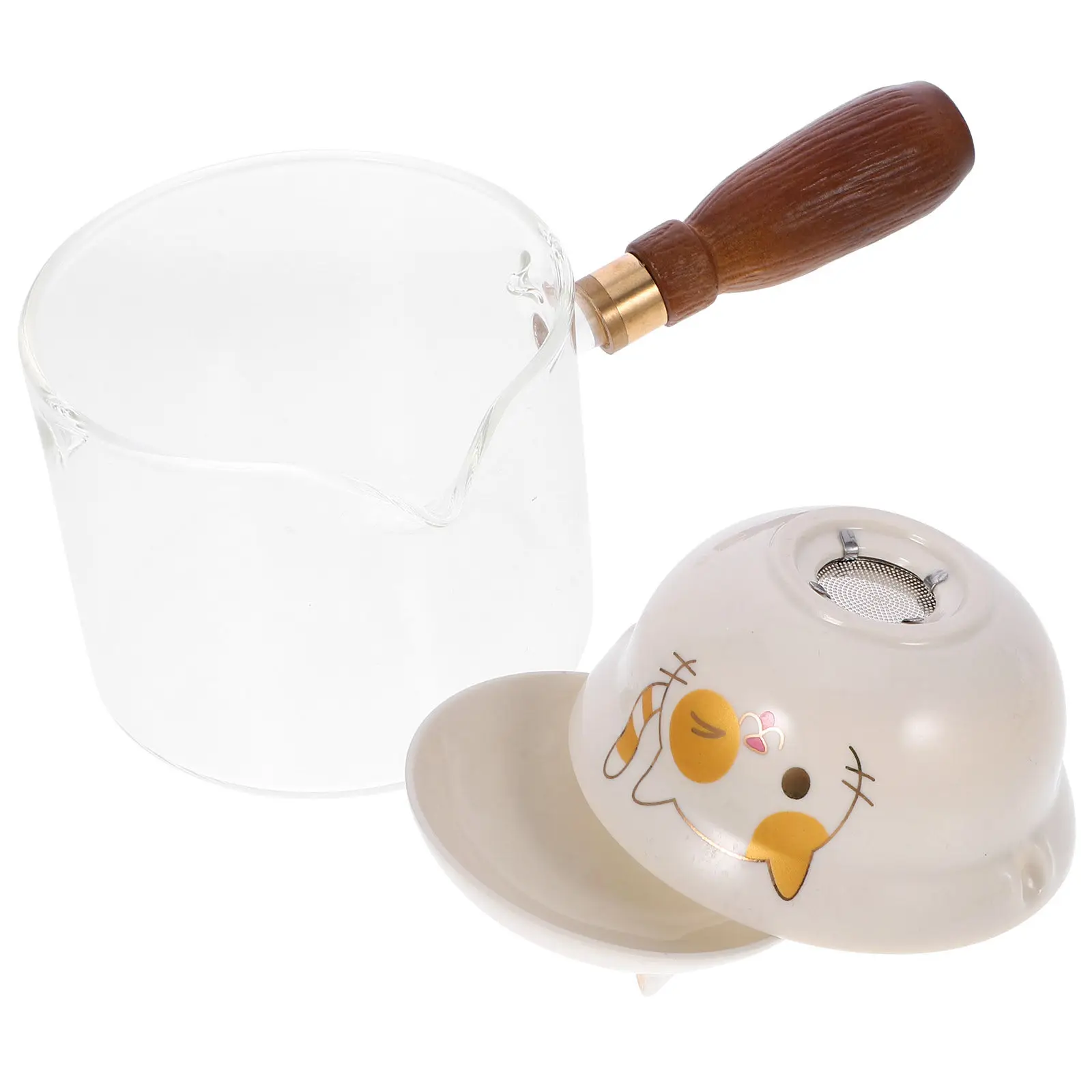 Classic Ceramic Teapot with Wooden Side Handle Large Capacity Rotatory Teapots Household Tea Kettle Portable Tea Maker
Classic Ceramic Teapot with Wooden Side Handle Large Capacity Rotatory Teapots Household Tea Kettle Portable Tea Maker