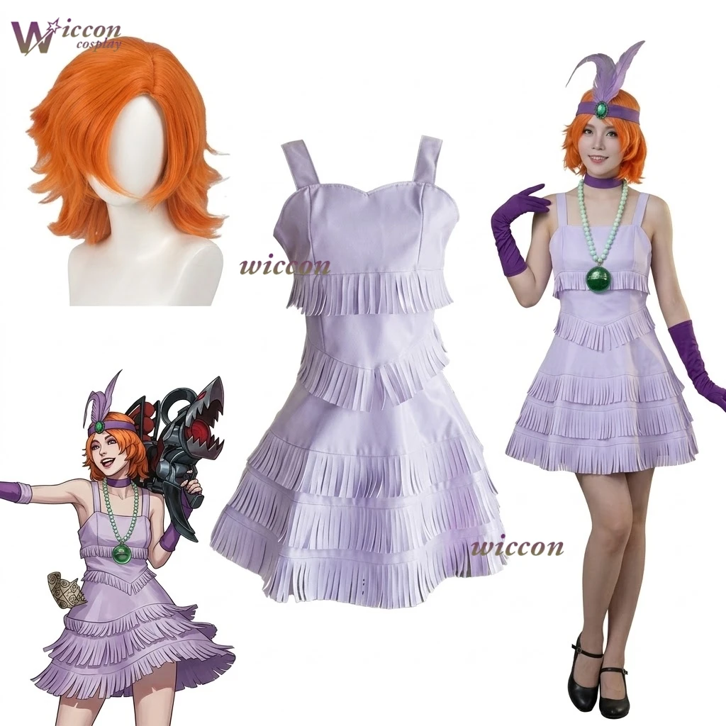 Cos C COS Jinx Gangster Story Cosplay Costume Anime Game Character Outfit For Women Comic Con Halloween Role Play Purple Party
Cos C COS Jinx Gangster Story Cosplay Costume Anime Game Character Outfit For Women Comic Con Halloween Role Play Purple Party