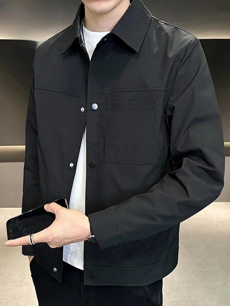 Men's Windproof Jaet Casual Commute Flip Collar Outerwear Autumn Season Polyester Fiber Long Sve Pure Color
Men's Windproof Jaet Casual Commute Flip Collar Outerwear Autumn Season Polyester Fiber Long Sve Pure Color