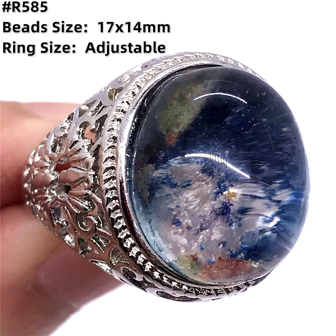 Natural Ghost Phantom Quartz Ring For Man Healing Love Gift Crystal Silver Beads Clear Gemstone Adjustable Ring Jewelry AAAAA
Natural Ghost Phantom Quartz Ring For Man Healing Love Gift Crystal Silver Beads Clear Gemstone Adjustable Ring Jewelry AAAAA