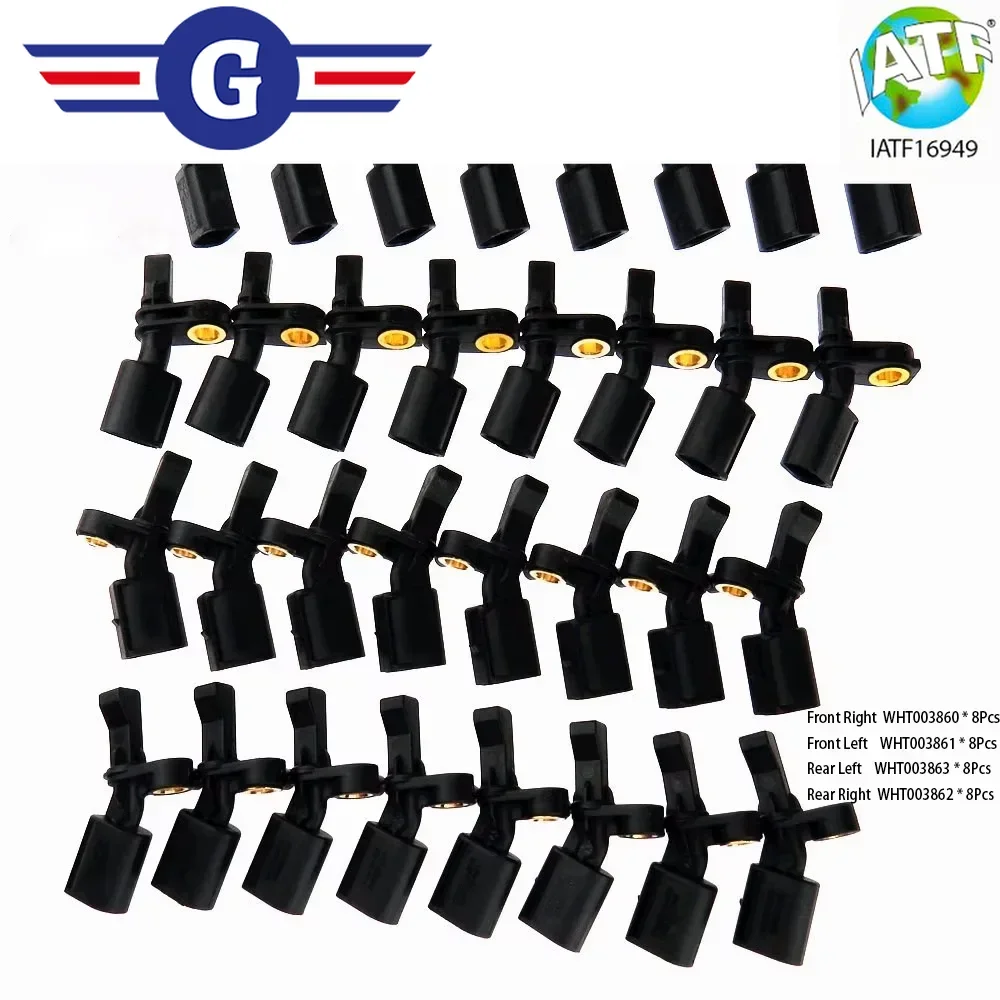 WHT003860 WHT 003 861 WHT 003 862 WHT003863 32Pcs/set Car ABS Wheel Speed Sensor Left Right Front Rear for Audi A2 VW Polo 6R 6C
WHT003860 WHT 003 861 WHT 003 862 WHT003863 32Pcs/set Car ABS Wheel Speed Sensor Left Right Front Rear for Audi A2 VW Polo 6R 6C