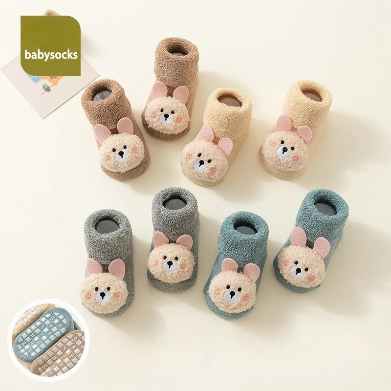 Cute Cartoon Thermal Winter Baby Socks Warm Cotton Non-Slip Booties with Grips for Newborns Infants Crawling Learning To Walk
Cute Cartoon Thermal Winter Baby Socks Warm Cotton Non-Slip Booties with Grips for Newborns Infants Crawling Learning To Walk