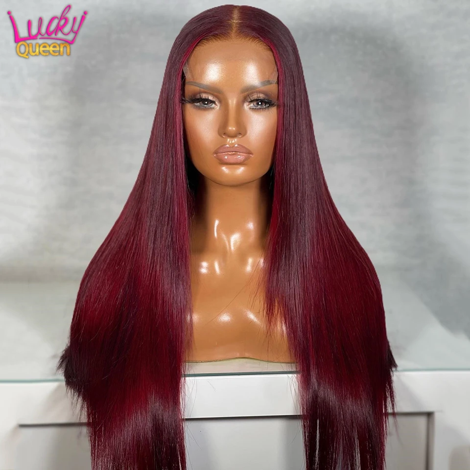 99J Burgundy Lace Front Wigs Human Hair 13x4 Transparent Frontal Wigs Wine Red Colored Straight Lace Front Wigs Human Hair
99J Burgundy Lace Front Wigs Human Hair 13x4 Transparent Frontal Wigs Wine Red Colored Straight Lace Front Wigs Human Hair