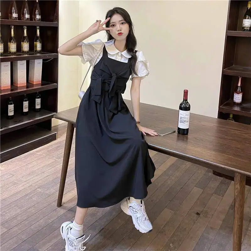 Women Sets Strap Square Collar Dress Solid Trendy Shirt Fashion Preppy Sweet Ladies All-match Korean Style Summer Elegant Chic
Women Sets Strap Square Collar Dress Solid Trendy Shirt Fashion Preppy Sweet Ladies All-match Korean Style Summer Elegant Chic