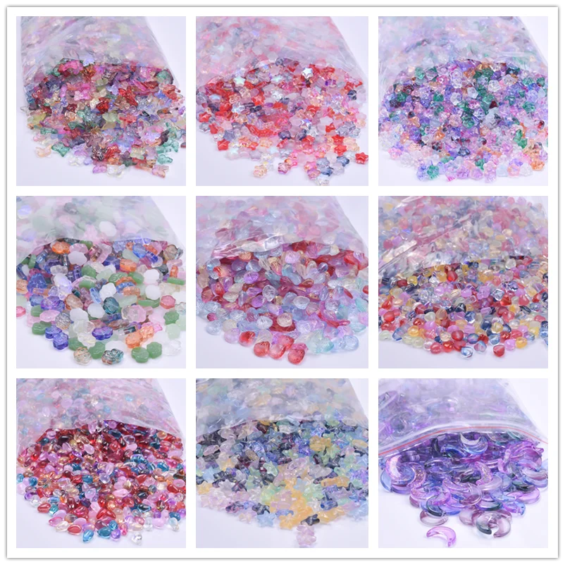 20/50/100Pcs Random Mix Glass Star Butterfly Moon Pendants For Jewelry Making Supplies Colorful Charms Diy Handmade Accessories
20/50/100Pcs Random Mix Glass Star Butterfly Moon Pendants For Jewelry Making Supplies Colorful Charms Diy Handmade Accessories