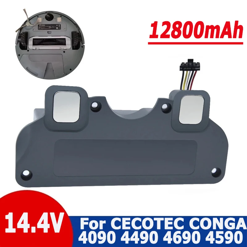 Новинка 14,4, 100% в, новинка, идеально подходит для CECOTEC CONGA 4090, 4490, 4690, 4590, 12800 мА · ч, аккумулятор для мобильного робота
Новинка 14,4, 100% в, новинка, идеально подходит для CECOTEC CONGA 4090, 4490, 4690, 4590, 12800 мА · ч, аккумулятор для мобильного робота