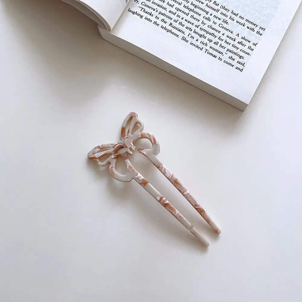 All-match Acetate Bun Maker Hairstyle Tools Korean Style Headwear Butterfly Hair Stick U-shaped Hairpin Female Hair Accessories
All-match Acetate Bun Maker Hairstyle Tools Korean Style Headwear Butterfly Hair Stick U-shaped Hairpin Female Hair Accessories