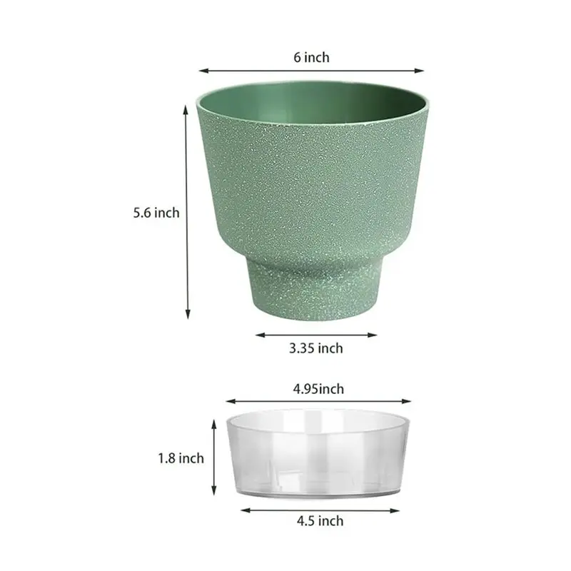 A56P-5 Pcs African Violet Pot With Highly Absorbent Inner Planter Pot For Tropical Plants For House Plants,Herbs,Indoor Outdoor
A56P-5 Pcs African Violet Pot With Highly Absorbent Inner Planter Pot For Tropical Plants For House Plants,Herbs,Indoor Outdoor
