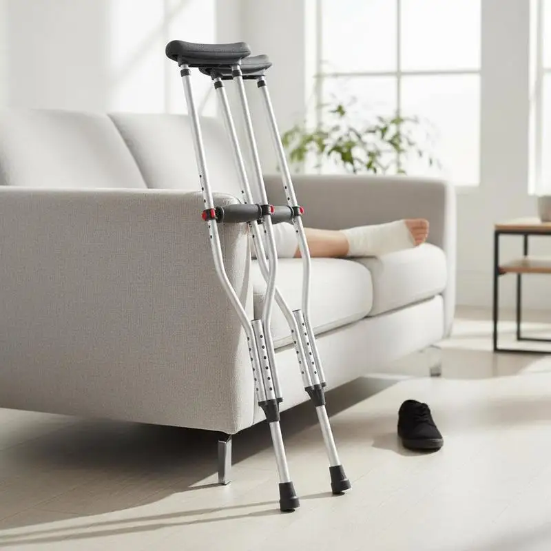 Walking Aid 45-53 Inch For Postoperative Recovery Mobility Support Physical Therapy, Aluminum Underarm Crutch 13 Height Adjus
Walking Aid 45-53 Inch For Postoperative Recovery Mobility Support Physical Therapy, Aluminum Underarm Crutch 13 Height Adjus