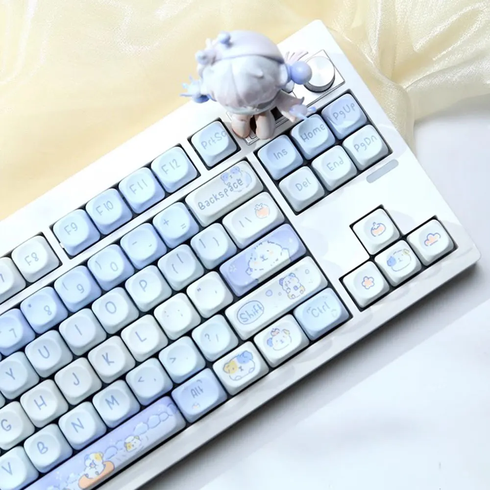95/132 Keys MOA Profile Cute White Shubao Theme PBT Keycap For MX Switch Mechanical keyboard Dye Sublimation White Blue key Caps
95/132 Keys MOA Profile Cute White Shubao Theme PBT Keycap For MX Switch Mechanical keyboard Dye Sublimation White Blue key Caps
