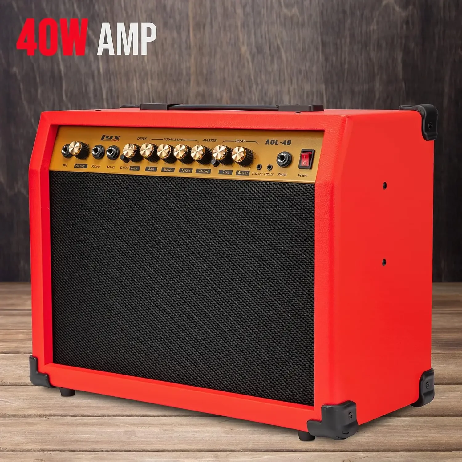 Authenticity guarantee.40 Watt Electric Guitar Amplifier | Combo Solid State Studio Amp with 8” 4-Ohm Speaker, Custom EQ Control
Authenticity guarantee.40 Watt Electric Guitar Amplifier | Combo Solid State Studio Amp with 8” 4-Ohm Speaker, Custom EQ Control