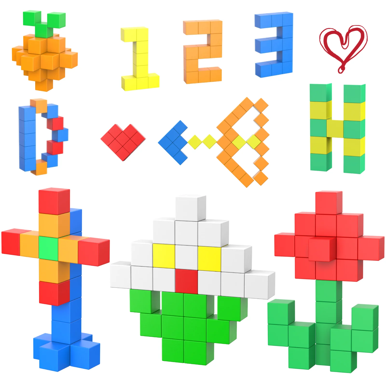 48PCS Magnetic Blocks Gifts for 3 4 5 6 Year Old, Magnet Building Blocks for Girls and Boys
48PCS Magnetic Blocks Gifts for 3 4 5 6 Year Old, Magnet Building Blocks for Girls and Boys