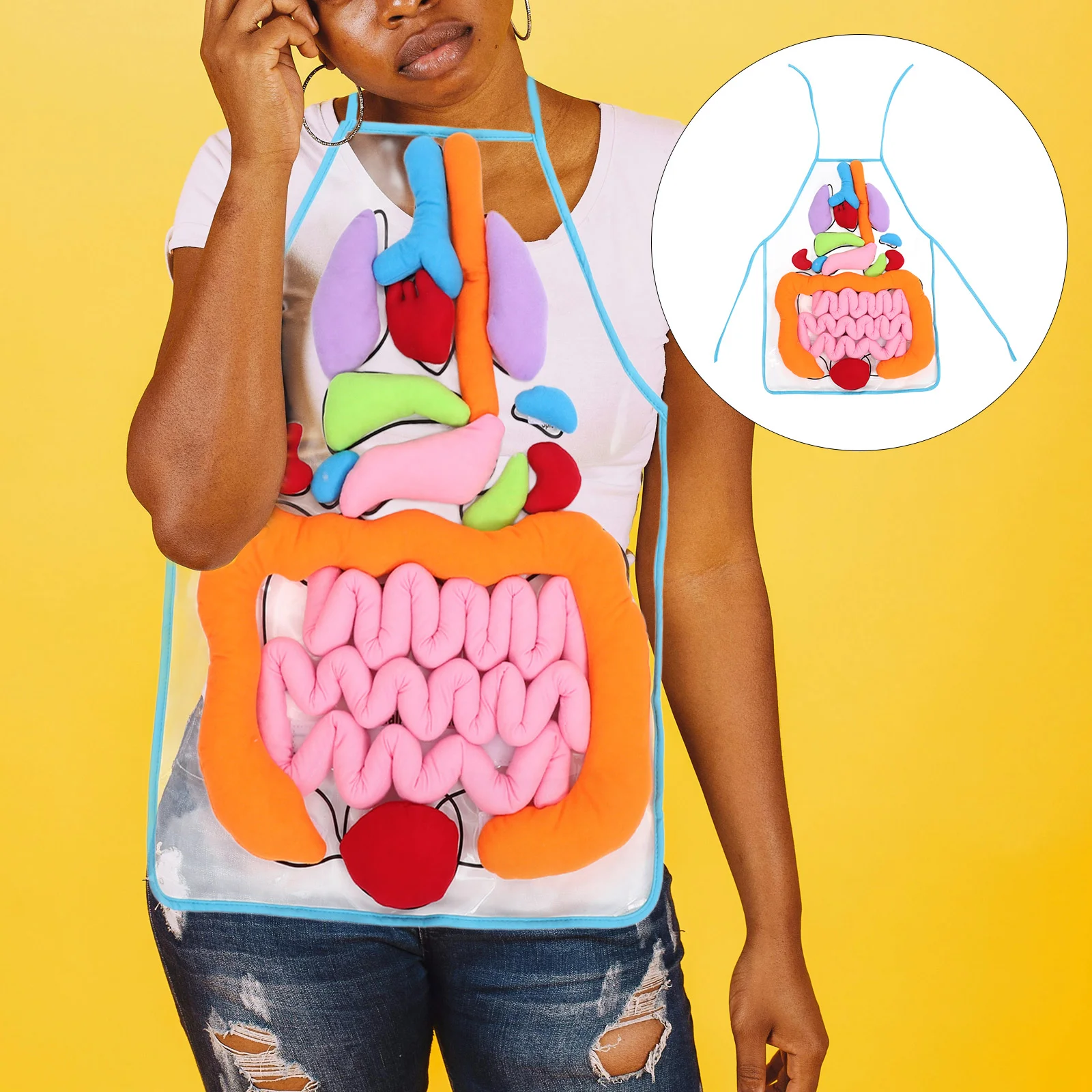 Organ Apron Cognitive Suite Preschool Teaching Aid 3D Human Organs Polyester Baby Tools
Organ Apron Cognitive Suite Preschool Teaching Aid 3D Human Organs Polyester Baby Tools