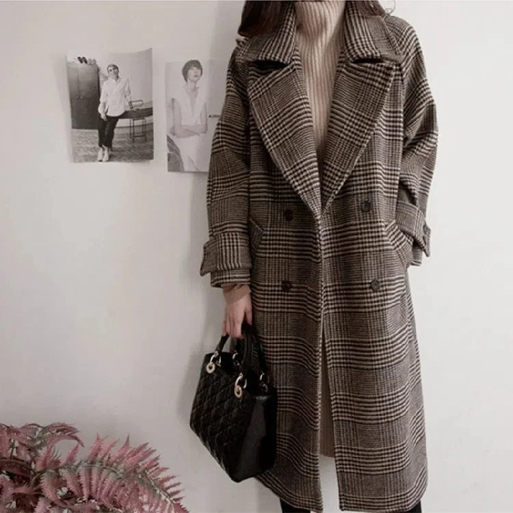 Autumn Winter New Women Woolen Coat Korean Loose Women Windbreaker 2024 Spring Double-Breasted Jacket Coat Female Overcoat
Autumn Winter New Women Woolen Coat Korean Loose Women Windbreaker 2024 Spring Double-Breasted Jacket Coat Female Overcoat