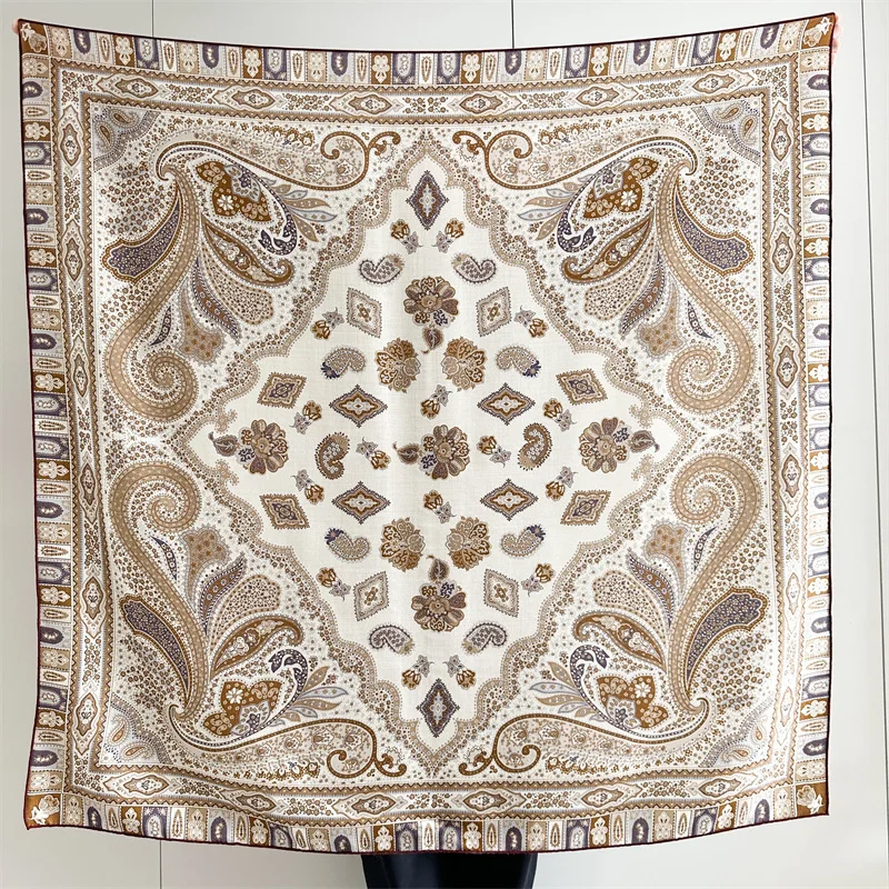 Paisley Winter Warm Scarf 135CM Luxury Designer Large Shawl Hand-rolled Bandanas Pashmina Women Clothing Neck Accessories
Paisley Winter Warm Scarf 135CM Luxury Designer Large Shawl Hand-rolled Bandanas Pashmina Women Clothing Neck Accessories