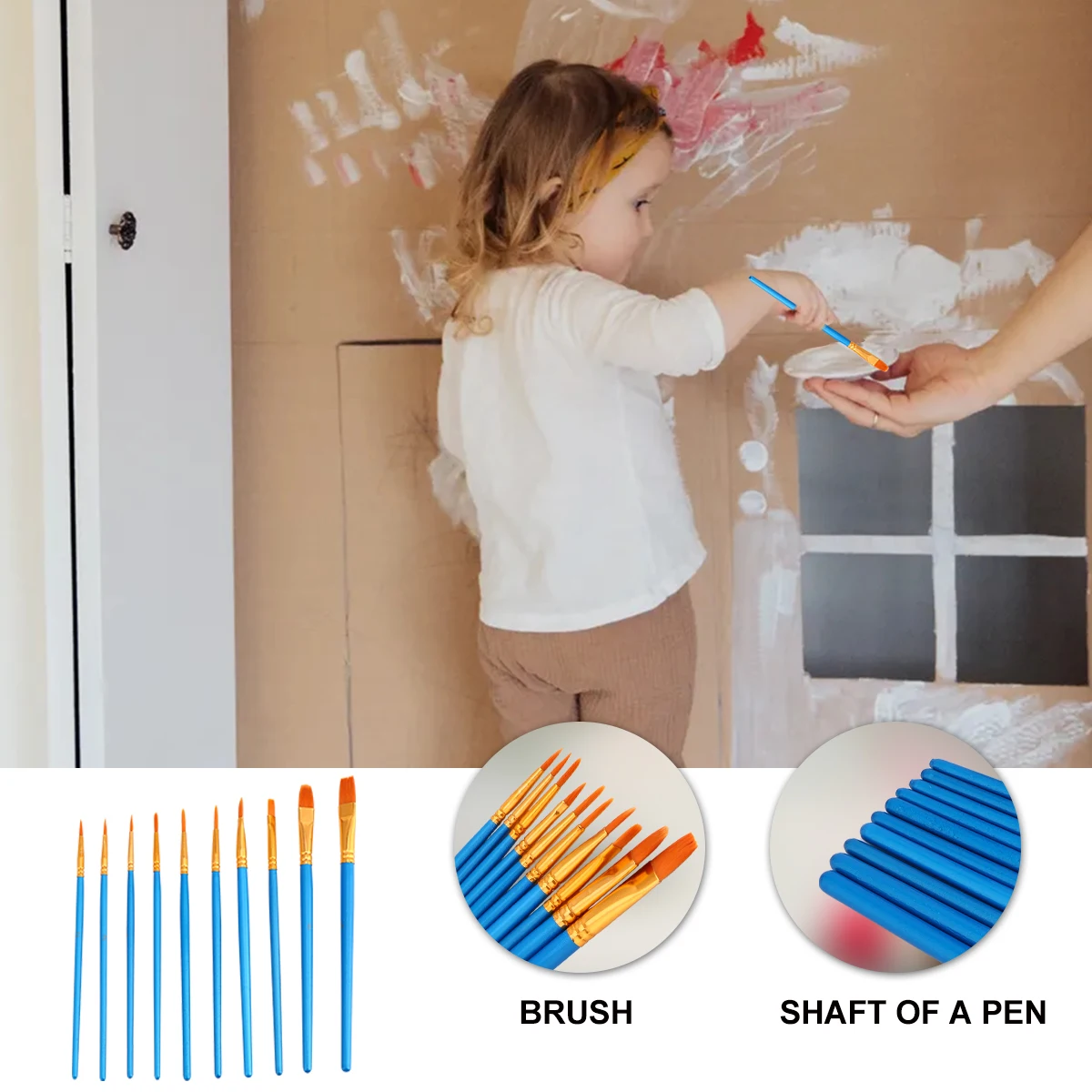 10 Pcs Face Brush Set Child Paint Model Painting Plastic Art Artist Acrylic Paintbrushes
10 Pcs Face Brush Set Child Paint Model Painting Plastic Art Artist Acrylic Paintbrushes