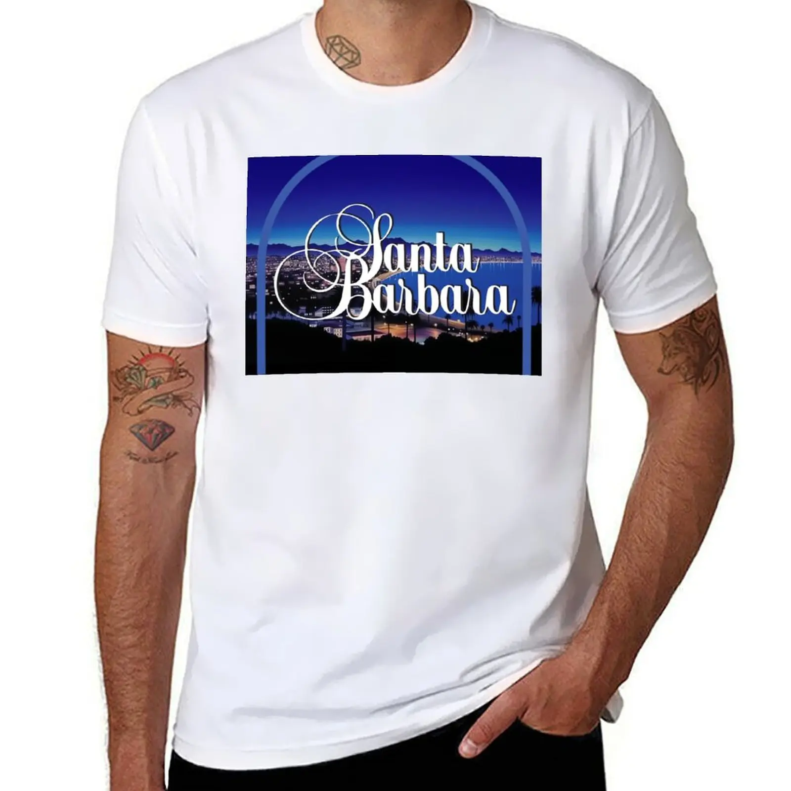Santa Barbara 80s daytime soap logo T-Shirt cotton t shirts man 100% t shirts for man graphic vintage T-Shirt
Santa Barbara 80s daytime soap logo T-Shirt cotton t shirts man 100% t shirts for man graphic vintage T-Shirt