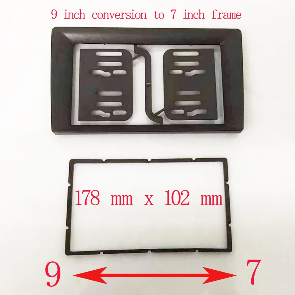 2 DIN 9 inch 10 inch to 7 inch frame 2 DIN frame suitable for all car models center console radio Android system
2 DIN 9 inch 10 inch to 7 inch frame 2 DIN frame suitable for all car models center console radio Android system