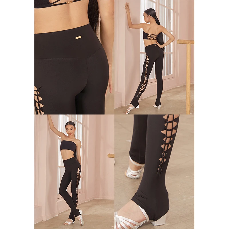 Одежда для латиноамериканских танцев для девочек 2026: Черный топ-бюстье с вырезами и брюки для тренировок по ча-ча-ча, румбе, самбе ZYM25088
Одежда для латиноамериканских танцев для девочек 2026: Черный топ-бюстье с вырезами и брюки для тренировок по ча-ча-ча, румбе, самбе ZYM25088