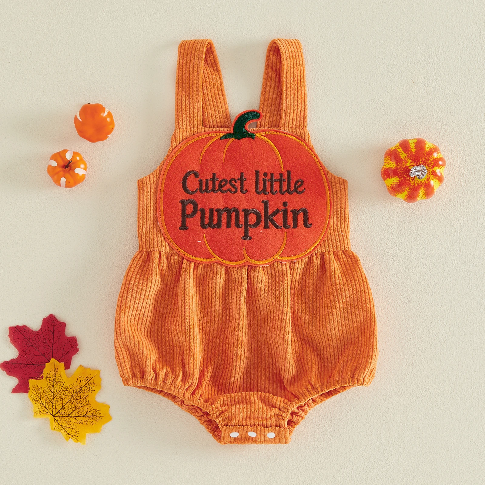 0-18M Newborn Baby Girl Halloween Overalls Cute Pumpkin Letter Embroidery Sleeveless Infant Romper Bodysuits Jumpsuits
0-18M Newborn Baby Girl Halloween Overalls Cute Pumpkin Letter Embroidery Sleeveless Infant Romper Bodysuits Jumpsuits