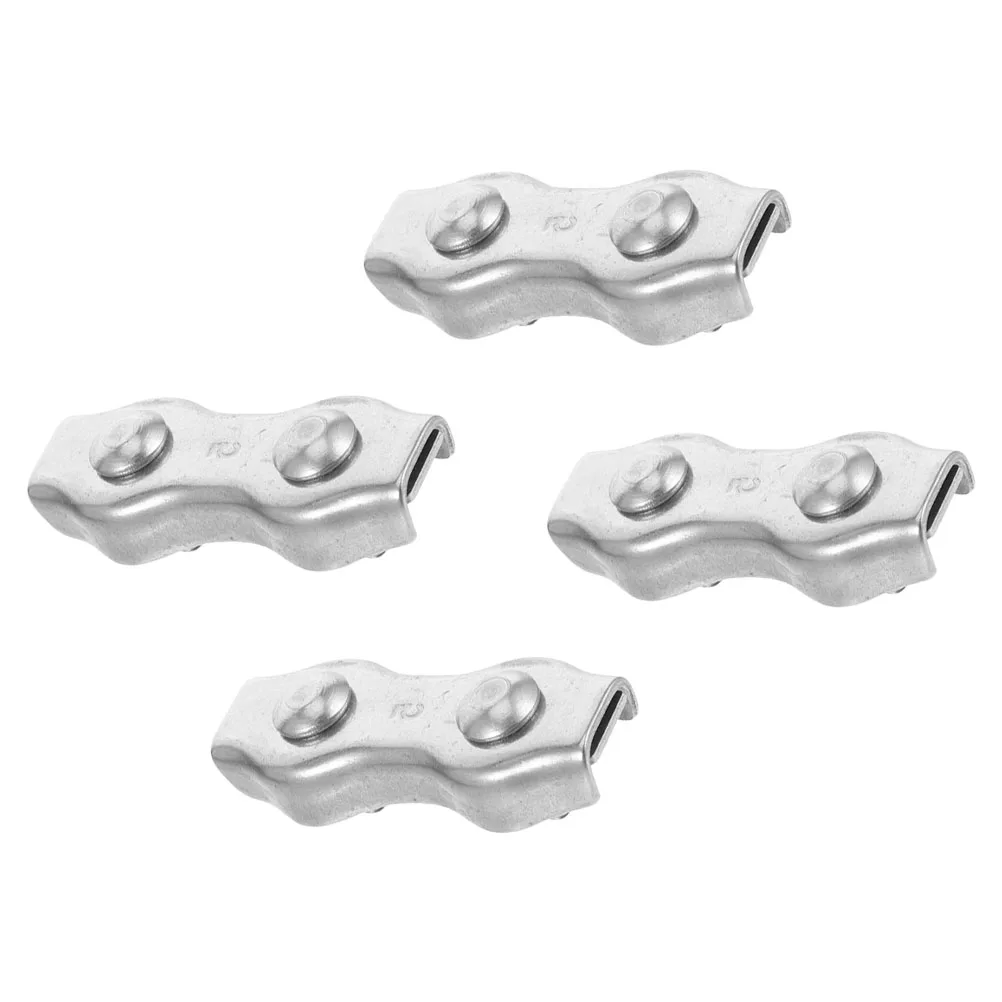 4pcs Wire Rope Clamp Stainless Steel Silver Fencing Head Agricultural Mounting Clips Durable 304 Secure Double Plate Indoors
4pcs Wire Rope Clamp Stainless Steel Silver Fencing Head Agricultural Mounting Clips Durable 304 Secure Double Plate Indoors