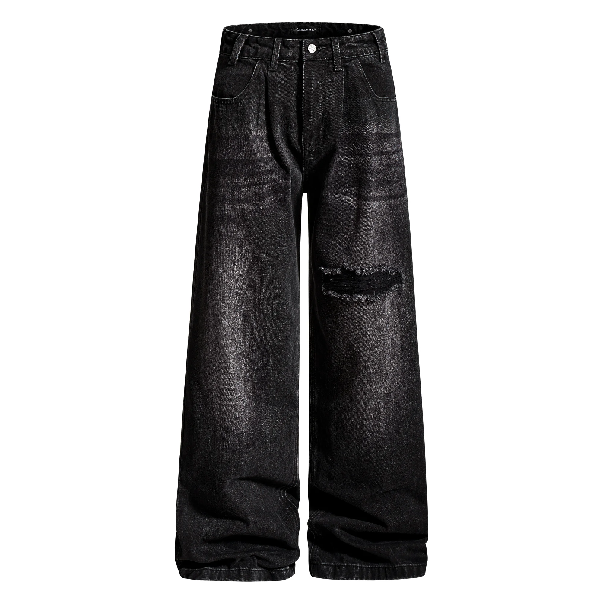 Джинсы Waed Vintage Hole в американском стиле, свободные прямые, мужские, с дизайнерским акцентом, повседневные, удобные, из денима
Джинсы Waed Vintage Hole в американском стиле, свободные прямые, мужские, с дизайнерским акцентом, повседневные, удобные, из денима