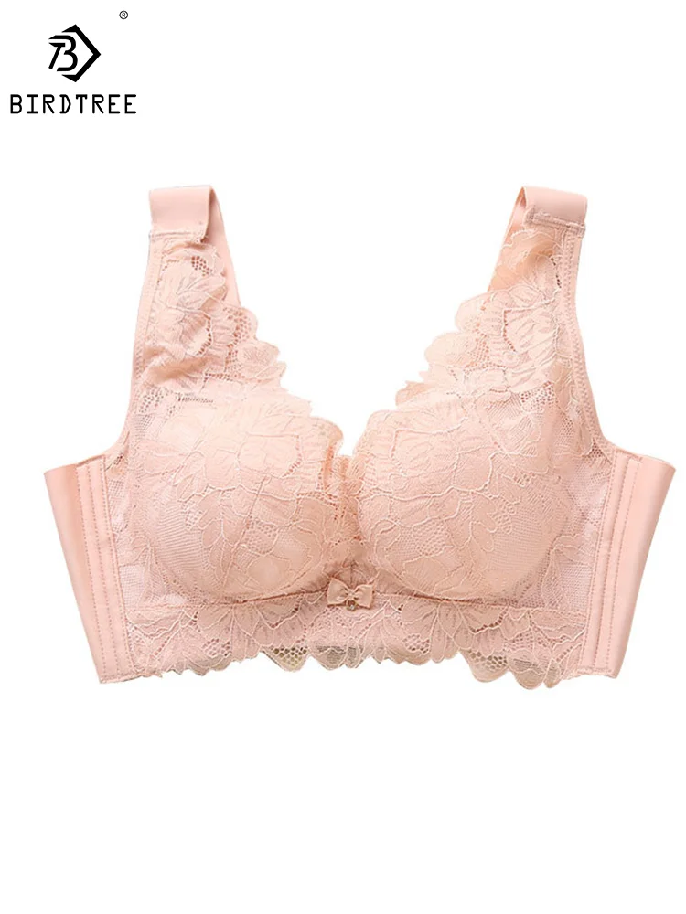 Birdtree Lining 100%Mulberry Silk New Sexy Bra Without Steel Ring Bow Women's Lace Underwear Casual Versatile P39349QM
Birdtree Lining 100%Mulberry Silk New Sexy Bra Without Steel Ring Bow Women's Lace Underwear Casual Versatile P39349QM