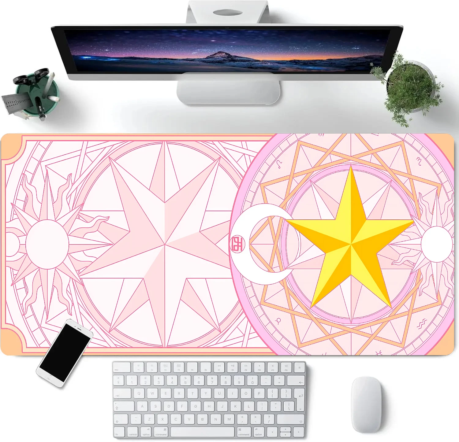 Star Card Pattern Anime Mouse Pad Large Computer Offices Game Mat Rubber Anti-slip Gaming Accessories Keyboard Long Desktop Pads
Star Card Pattern Anime Mouse Pad Large Computer Offices Game Mat Rubber Anti-slip Gaming Accessories Keyboard Long Desktop Pads