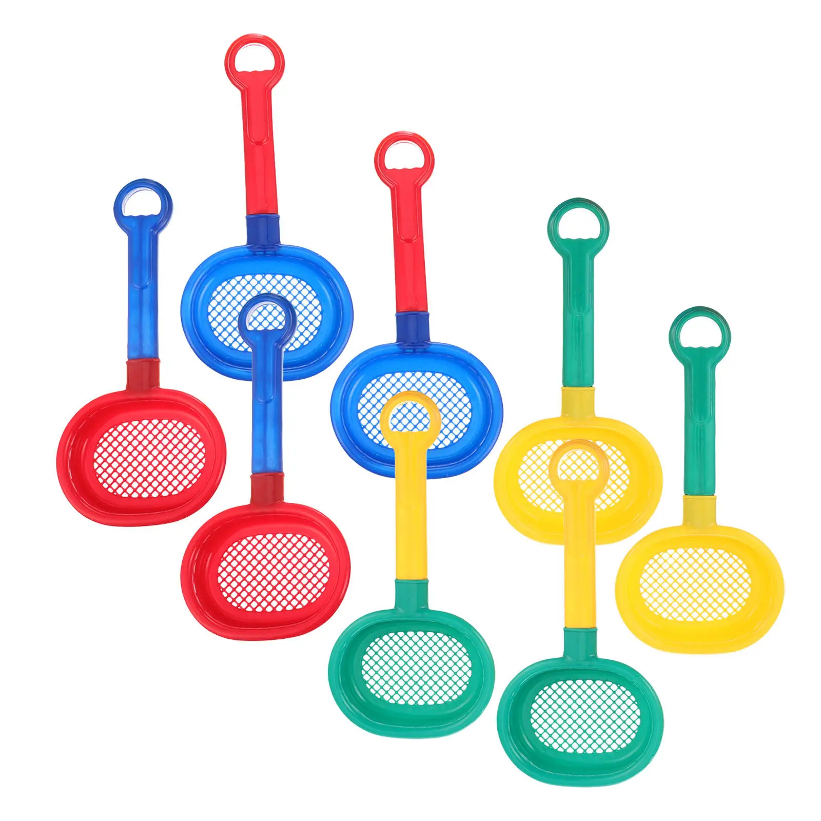 8Pcs Beach Sand Sifter Shovels Strong PP Plastic Long Handle Kids Bath Small Sand Scoop for Sandbox Backyard Educational Summer
8Pcs Beach Sand Sifter Shovels Strong PP Plastic Long Handle Kids Bath Small Sand Scoop for Sandbox Backyard Educational Summer