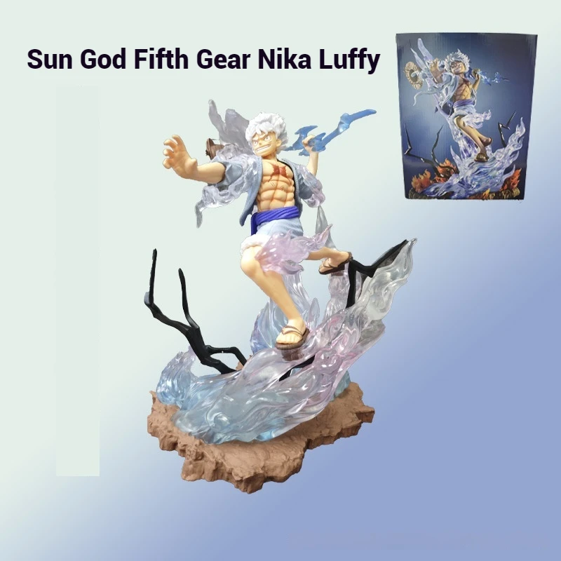 One Piece Anime Sun-God Nika Luffy Figures Gear 5 Action Figure Statue Model Doll Collection Decoration Desk Gifts Toys
One Piece Anime Sun-God Nika Luffy Figures Gear 5 Action Figure Statue Model Doll Collection Decoration Desk Gifts Toys