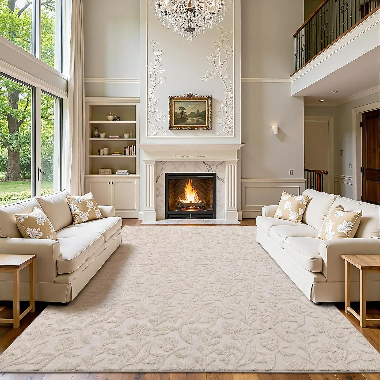 8x10 Floral Area Rug for Living Room, Soft Washable Shaggy Carpet, Non Slip Boho Rug for Bedroom, Beige
8x10 Floral Area Rug for Living Room, Soft Washable Shaggy Carpet, Non Slip Boho Rug for Bedroom, Beige