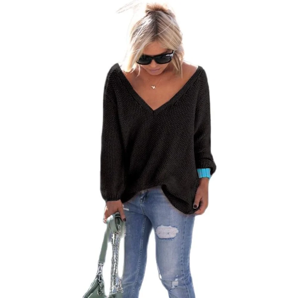 2021 New Autumn Winter Fashion Women Clothing Knitting Casual Long Sleeve Solid Colors Sweater Loose Plus Size Female Sweaters
2021 New Autumn Winter Fashion Women Clothing Knitting Casual Long Sleeve Solid Colors Sweater Loose Plus Size Female Sweaters